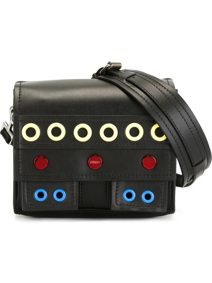 Kenzo Bike Shoulder Bag, Women's, Black, Calf Leather