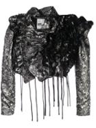 Comme Des Garçons Noir Kei Ninomiya Ruffled Effect Jacket - Black