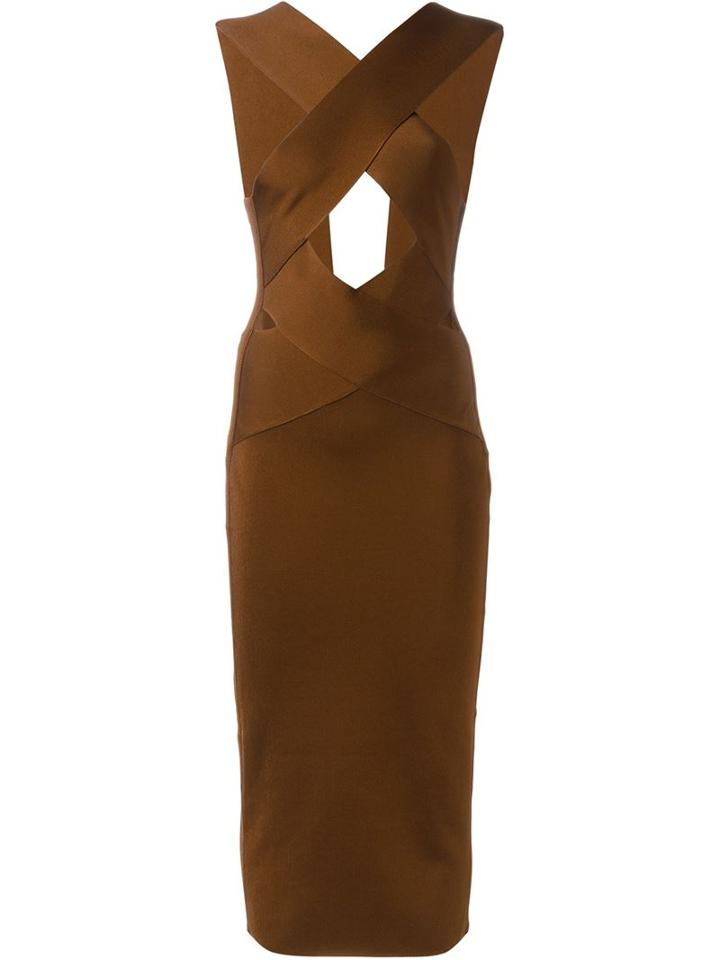 Balmain Crisscross Front Dress