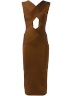 Balmain Crisscross Front Dress