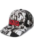 Prada Pulp Comic Print Cap - Black