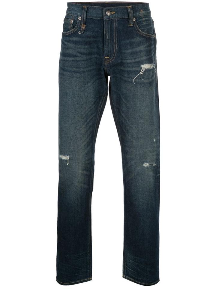 R13 Rhys Distressed Jeans - Blue