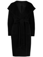 Tagliatore Belted Robe Coat - Black