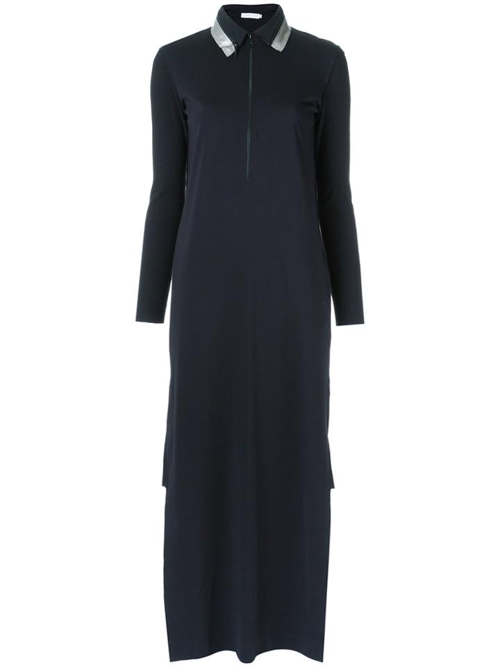 Mara Mac Zipped Long Dress - Black