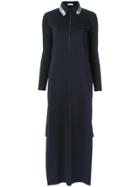 Mara Mac Zipped Long Dress - Black