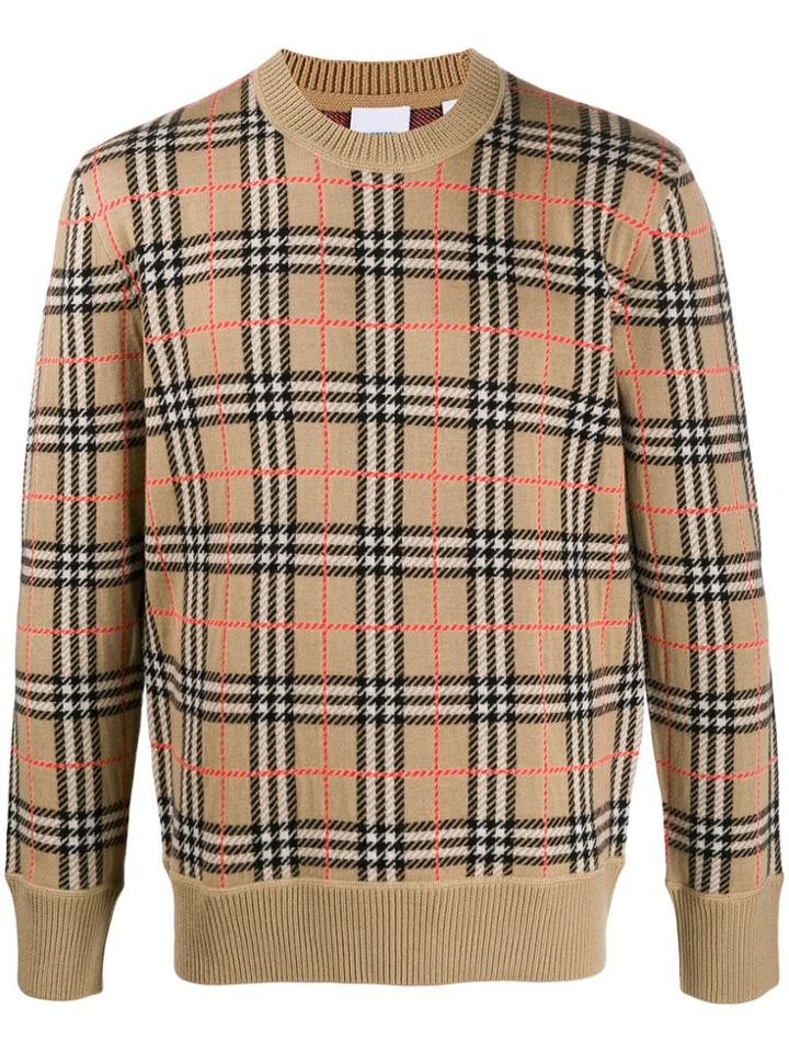 Burberry Print Jumper - Neutrals