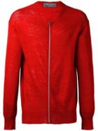Comme Des Garçons Vintage '1999' Cardigan, Men's, Size: Medium, Red, Linen/flax