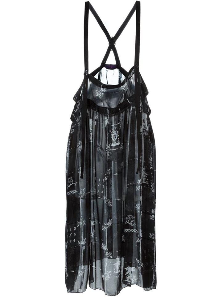 Y's Sheer Suspender Skirt