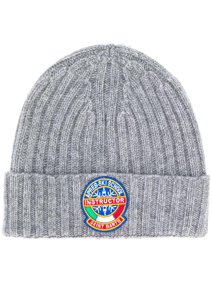 Mc2 Saint Barth Knitted Beanie Hat - Grey