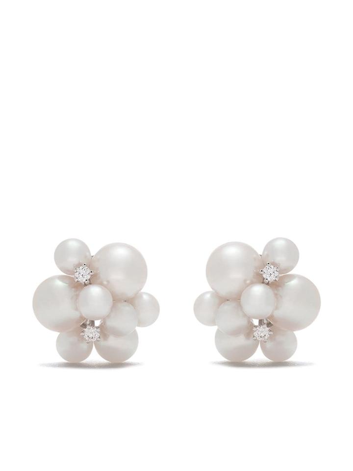 Tasaki 18kt White Gold Akoya Pearl Earrings