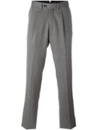 Borrelli Pleated Detailing Tailored Trousers, Men's, Size: 54, Grey, Cotton/polyester/virgin Wool