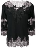 Ermanno Scervino Lace Embroidered Sweater - Black