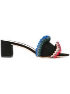 Loeffler Randall Vera Ruffle Slides - Blackmulti