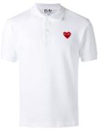 Comme Des Garçons Play - Classic Polo Top - Men - Cotton - M, White, Cotton