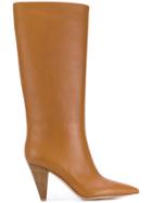 Gianvito Rossi Pointed Mid-calf Boots - Brown