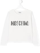Moschino Kids - Logo Long Sleeve T-shirt - Kids - Cotton/spandex/elastane - 14 Yrs, White
