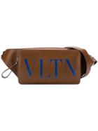 Valentino Valentino Garavani Rockstud Logo Belt Bag - Brown