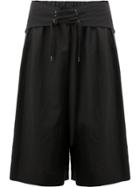 Yang Li Waist-tie Detail Shorts - Black