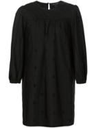 Marc Jacobs Broderie Anglaise Shift Dress - Black