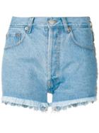Forte Dei Marmi Couture Embellished Denim Shorts - Blue