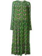 No21 Diamond Floral Print Dress, Women's, Size: 40, Green, Viscose/acetate/silk