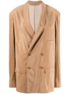 Lemaire Double Breasted Jacket - Neutrals