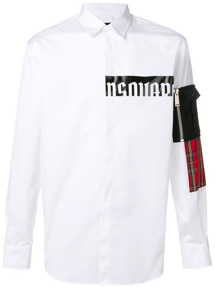 Dsquared2 Patch Detail Shirt - White