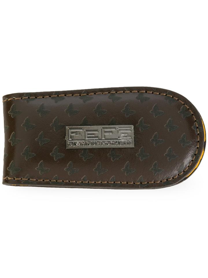 Fefè Butterfly Detail Money Clip - Brown