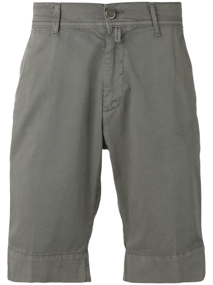 Kiton - Bermuda Shorts - Men - Cotton/spandex/elastane - 33, Grey, Cotton/spandex/elastane