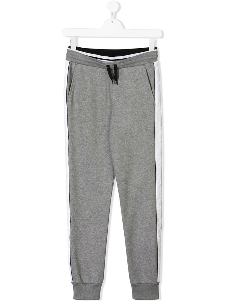 Givenchy Kids Teen Drawstring Track Pants - Grey