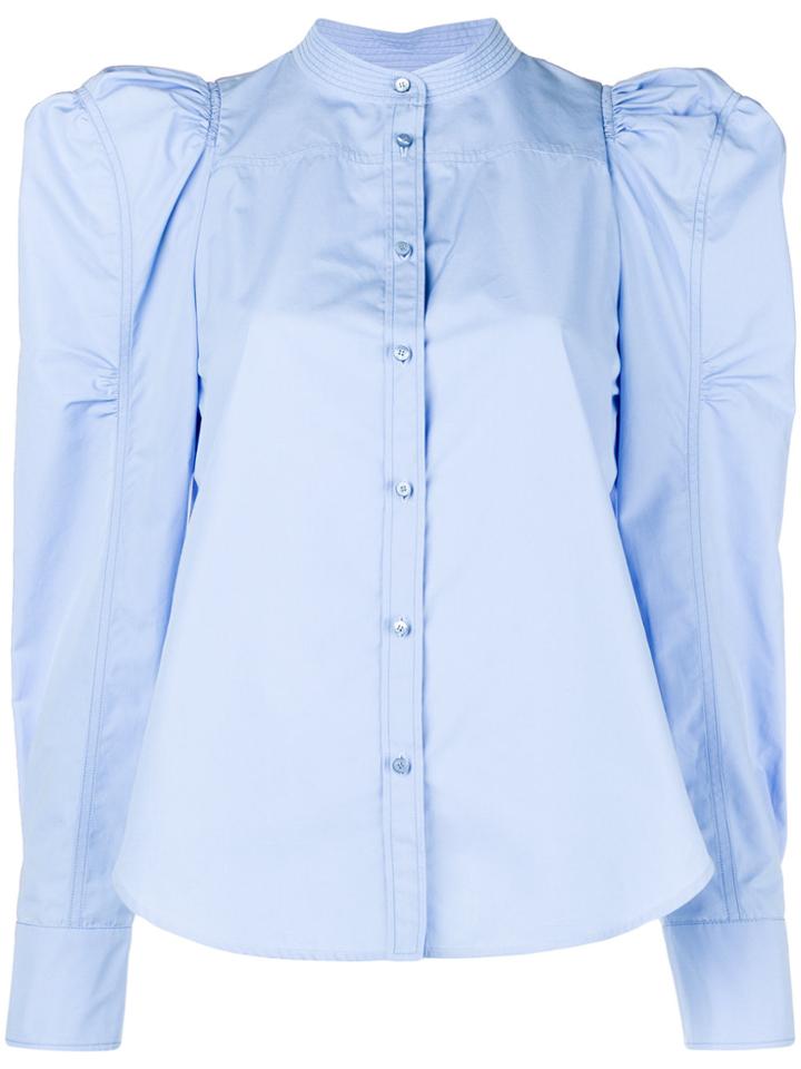 Chloé Puff Sleeve Blouse - Blue