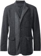 Engineered Garments Colour Block 'baker' Blazer, Men's, Size: Xl, Grey, Cotton/polyester/wool
