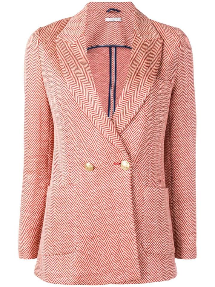 Circolo 1901 Double Breasted Blazer - Orange
