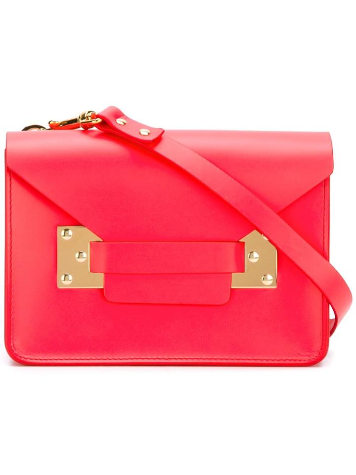 Sophie Hulme Mini Milner Crossbody Bag - Red