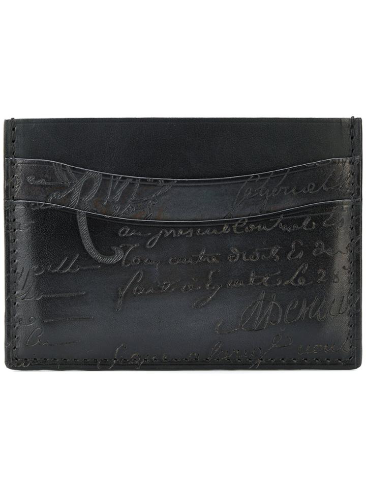 Berluti Embossed Cardholder - Black