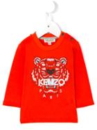 Kenzo Kids - 'tiger' T-shirt - Kids - Cotton - 9 Mth, Yellow/orange