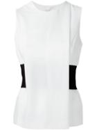 Alexander Wang Banded Wrap Top, Women's, Size: 8, White, Polyester/spandex/elastane