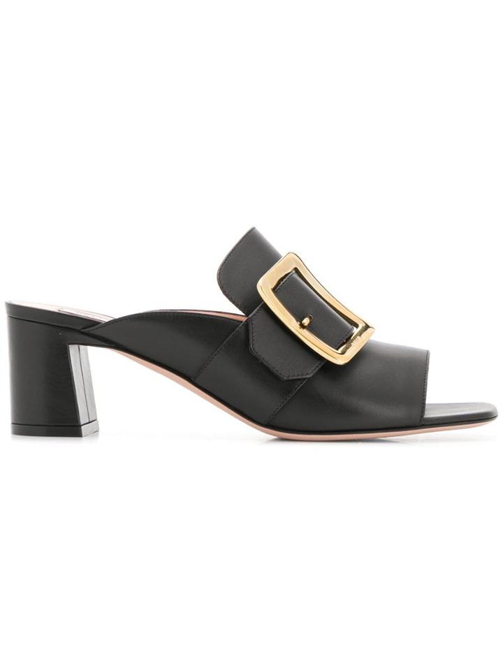 Bally Janaya Open Toe Mules - Black