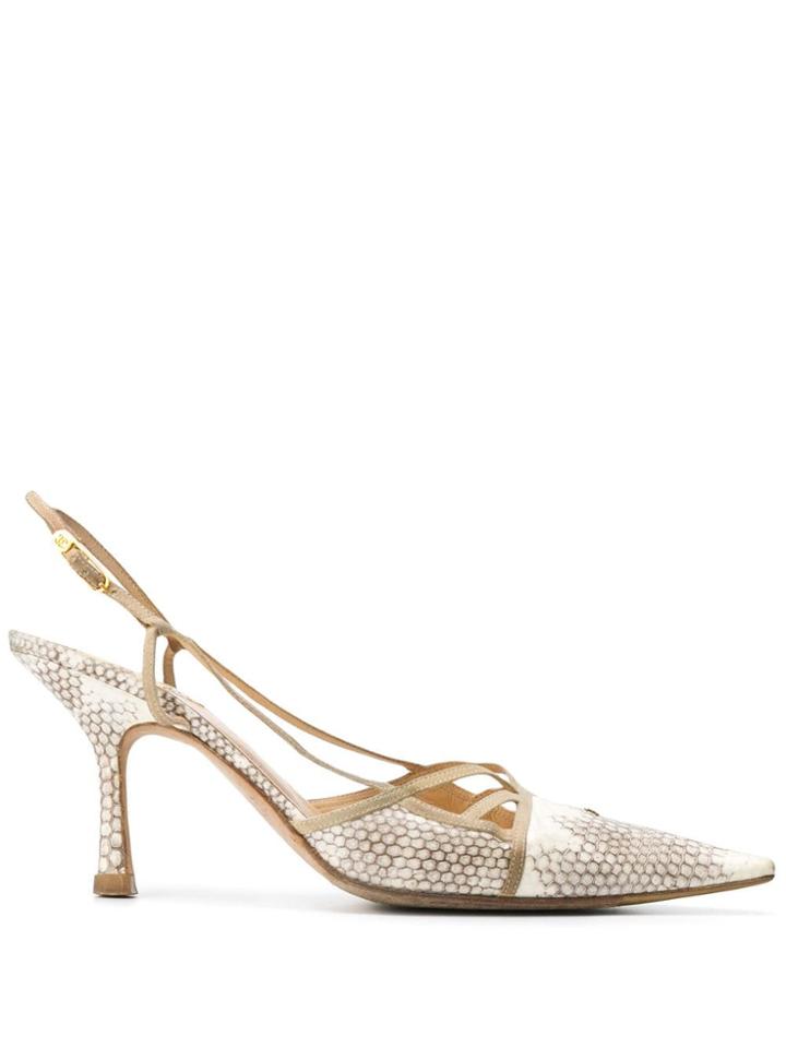 Chanel Vintage 2000's Slingback Pumps - Neutrals