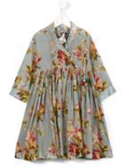 Pero Kids Floral Print Dress, Girl's, Size: 10 Yrs, Blue