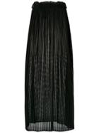 Andrea Bogosian Pleated Midi Skirt - Black