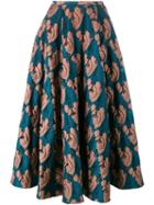 Emilia Wickstead 'eleanor' Skirt, Women's, Size: 14, Blue, Polyester/polyamide/silk