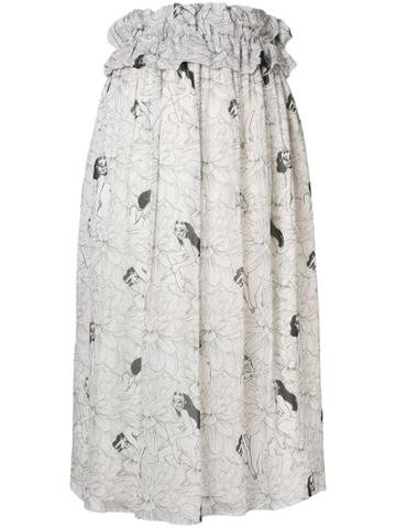 Malaika Raiss Malaika Raiss Mr15fw18251a A-cream White Printed