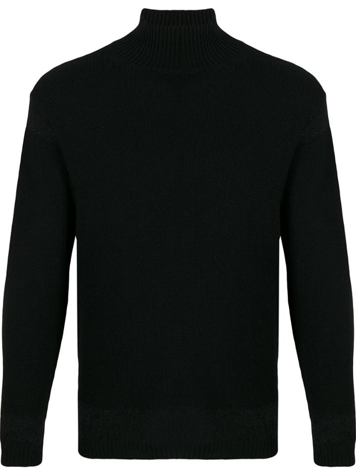 Al Duca D'aosta 1902 Ribbed Roll Neck Jumper - Black