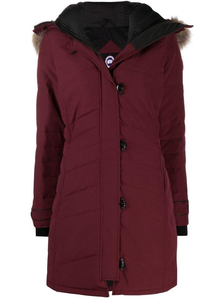 Canada Goose Hooded Padded Coat - Red