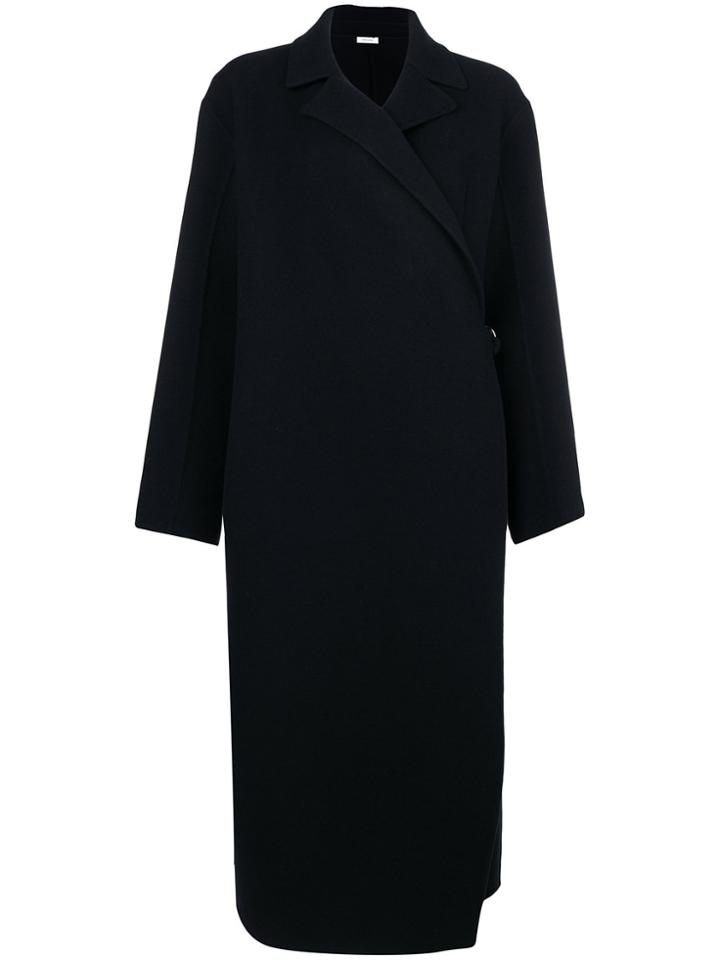Jil Sander Wrap-style Overcoat - Blue