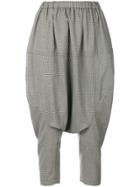 Comme Des Garçons Vintage Houndstooth Drop Crotch Shorts - Black