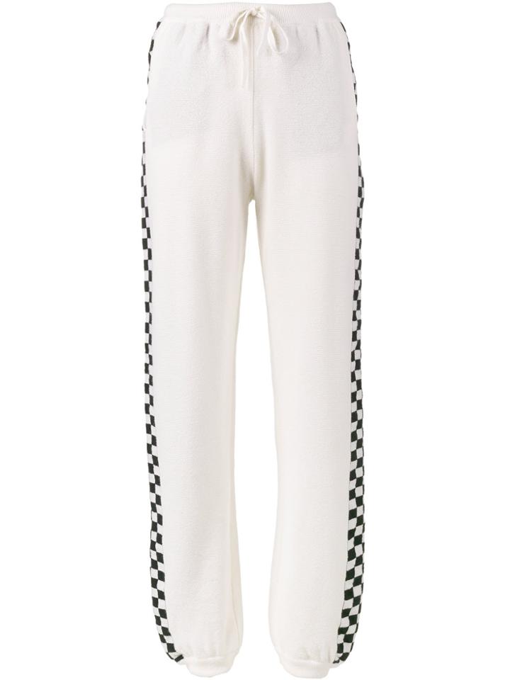 Stella Mccartney Check Track Pants - White