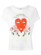Vivetta Heart Print T-shirt, Women's, Size: 42, White, Cotton
