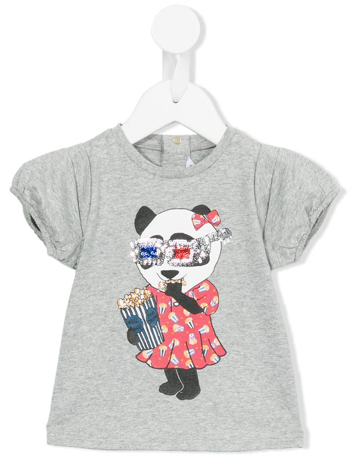 Little Marc Jacobs - Panda Print T-shirt - Kids - Cotton/modal - 12 Mth, Grey